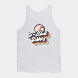 Retro T-Ball Sister Mother's Day Tank Top